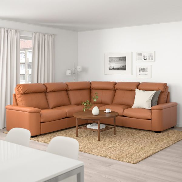5-местный угловой диван, Гранн/Бумстад золотисто-коричневый IKEA LIDHULT ЛИДГУЛЬТ 492.579.75 - фото 2