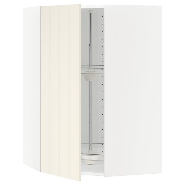 Угловой навесного шкаф с вращающейся секц, белый/Хитарп белый с оттенком 68x100 см IKEA METOD МЕТОД 492.265.40 - схема-чертеж с размерами