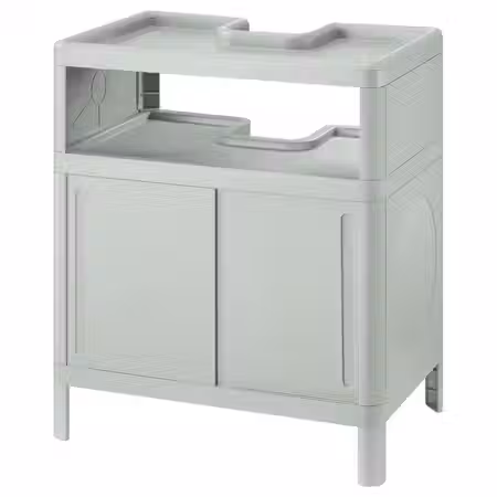 IVÖSJÖN ИВОШЁН Шкаф под раковину - с раздвижными дверями/зеленый 50x33x57 см