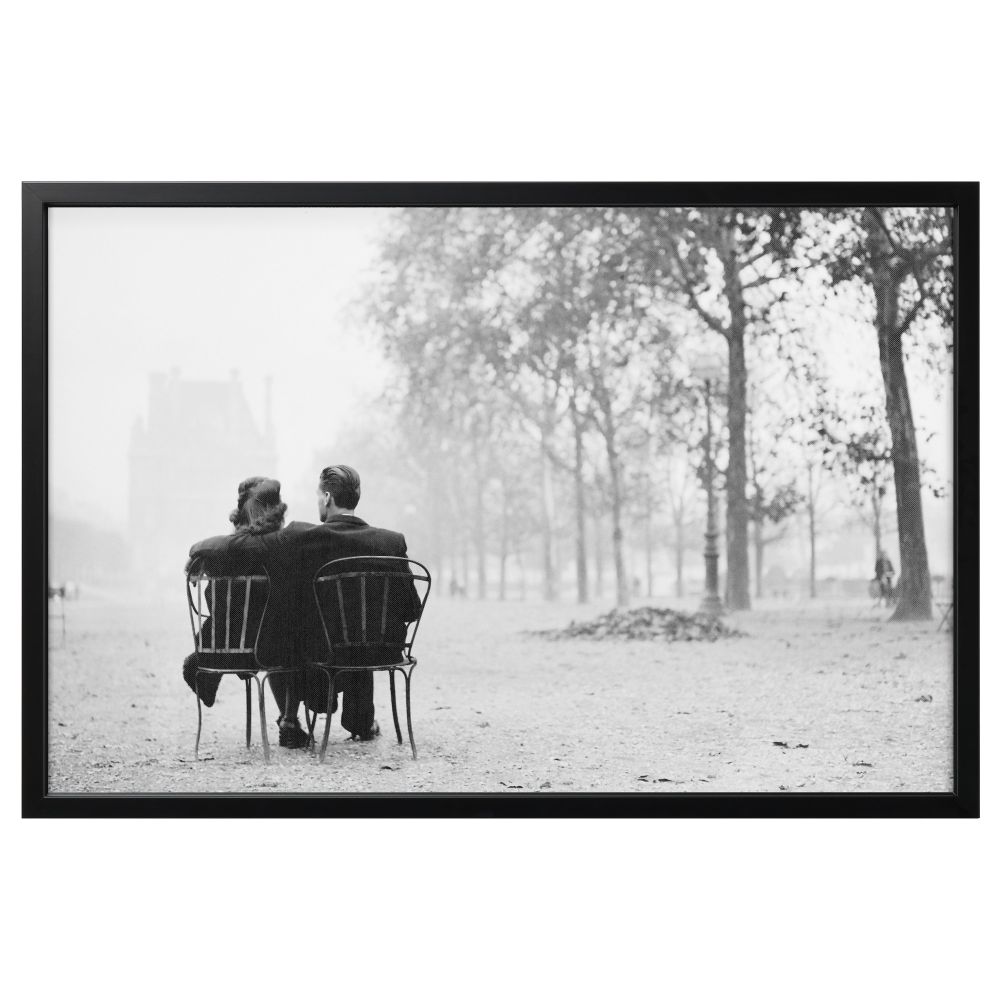 Картина с рамой БЬЁРКСТА, Романтика Парижа, черный (78x118 см) - фото 1