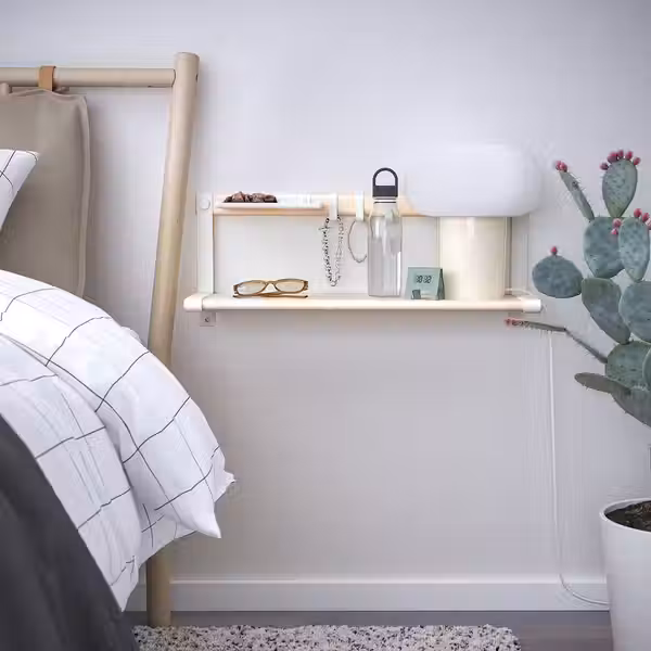 SKOMAKARE Полка навесная - белый/осина 65x26 см - фото 2