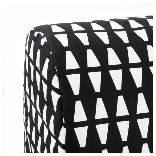 Диван-кровать 2-местная ЛИКСЕЛЕ ХОВЕТ, Эббарп черный/белый - фото 7