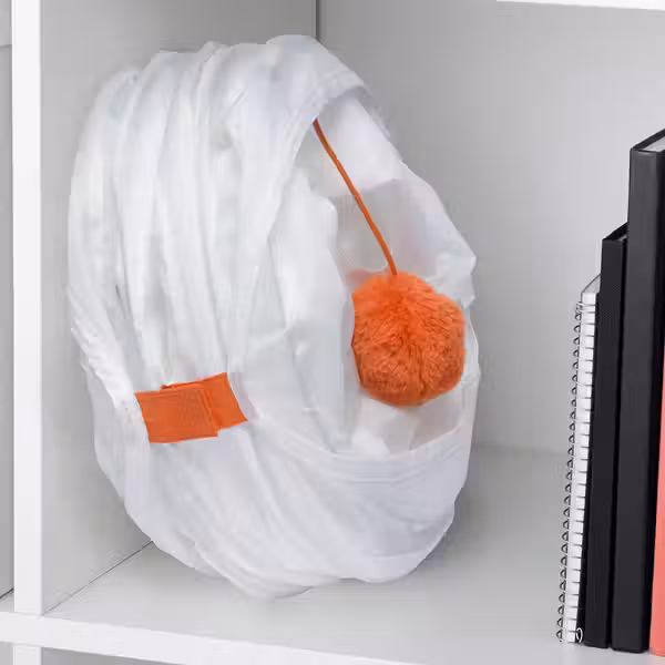 UTSÅDD УТСОДД Игровой тоннель для кошек - белый/оранжевый - фото 4