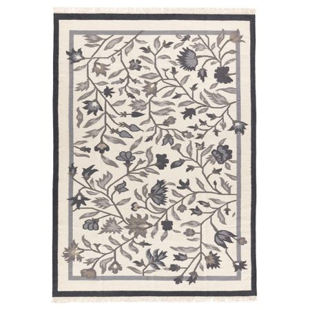 Ковер безворсовый, ручная работа серый 170x240 см IKEA ALVINE АЛЬВИНЕ 203.707.93