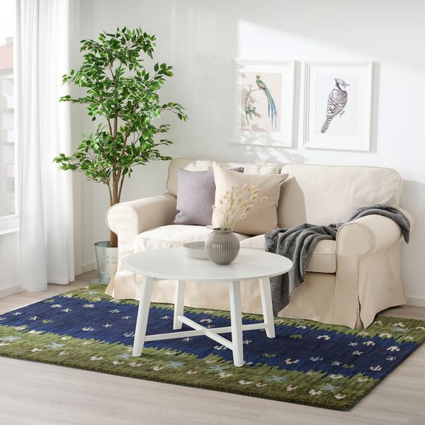 Ковер, короткий ворс, разноцветный, ручная работа, 170x240 см IKEA GRODDSVINGEL 305.830.15 - фото 3