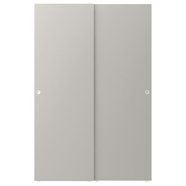 Пара раздвижных дверей, светло-серый 120x180 см IKEA СКАТВАЛЬ 403.860.24 - фото 1