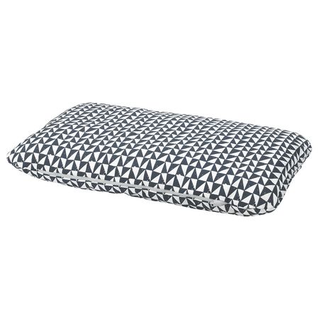 Подушка, черный/треугольник 62x100 см IKEA LURVIG ЛУРВИГ 604.843.92