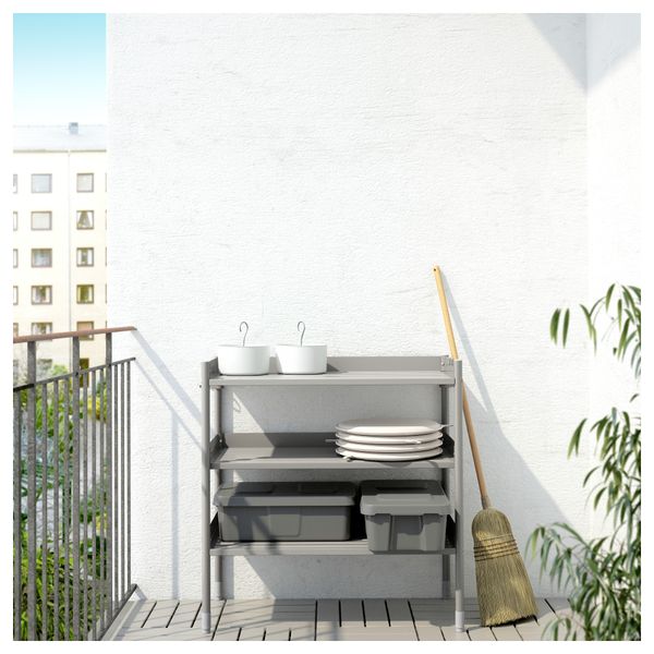 Стеллаж для дома/сада ХИНДЭ, серый (78x82 см) - фото 4