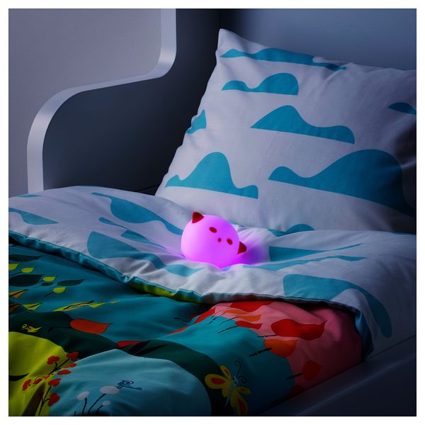 Светодиодный ночник СПЁКА, зверюшка белый, красный - фото 4