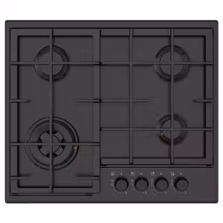 SKÅLAN СКОЛАН Поверхность встраиваемая газовая - ИКЕА 300 чёрный 59 см