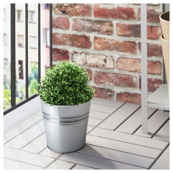 Кашпо СОККЕР, д/дома/улицы, оцинковка (17 см) - фото 2