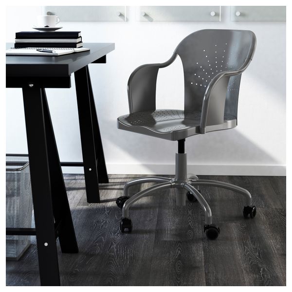 Рабочий стул РОБЕРГЕТ, серый - фото 2