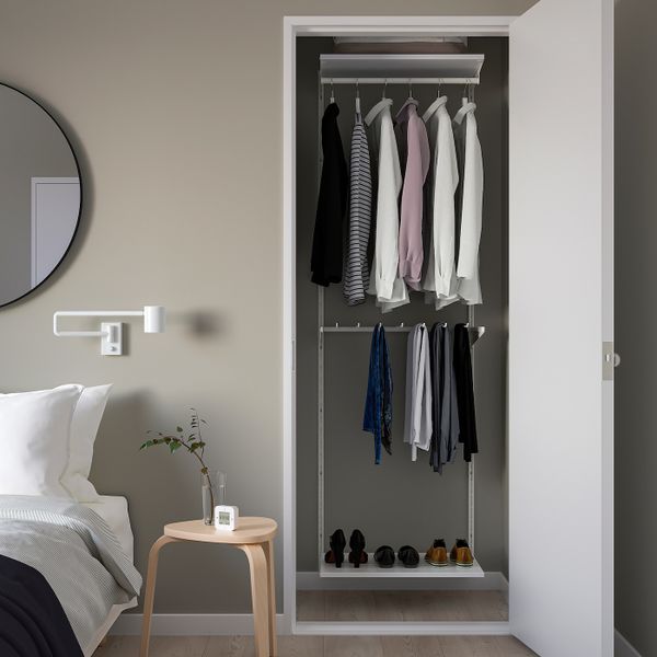 Гардероб, комбинация, белый 62x40x201 см IKEA BOAXEL БОАКСЕЛЬ 793.323.65 - фото 2