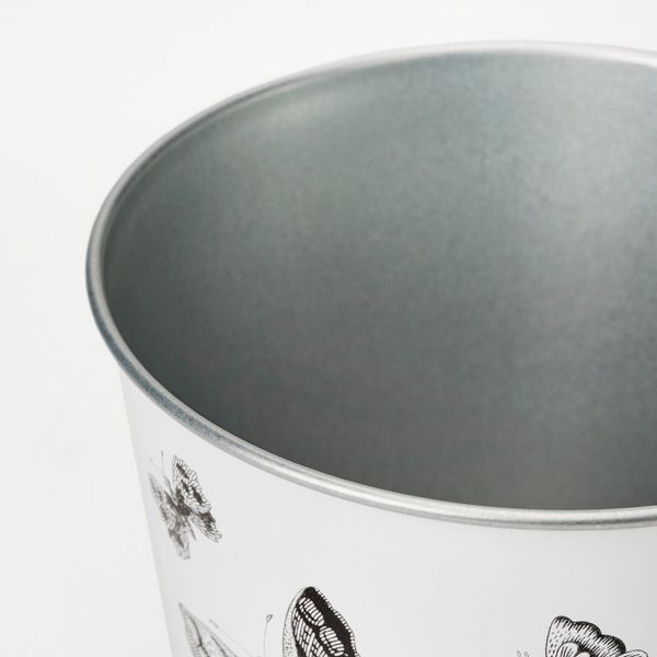 Кашпо, для дома, улицы белый, черный 12 см IKEA СТЬЕРНФРУКТ 004.522.33 - фото 2