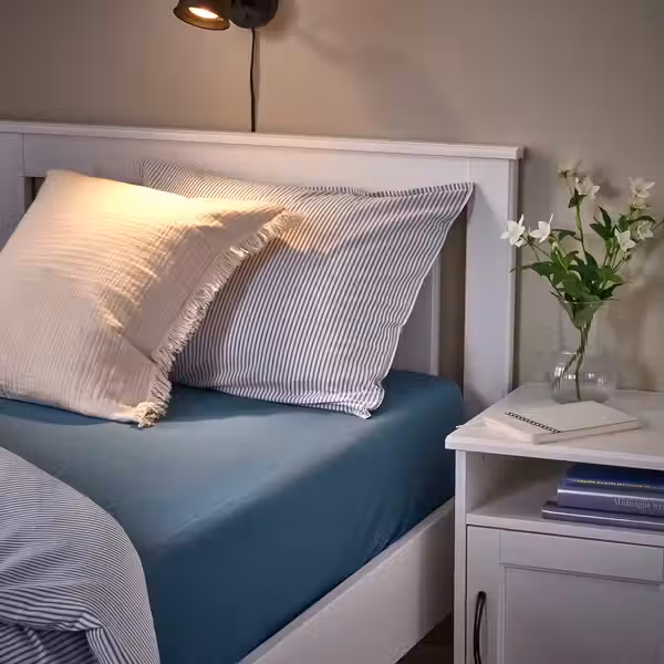 VÅRVIAL Простыня натяжная - синий 140x200 см - фото 3