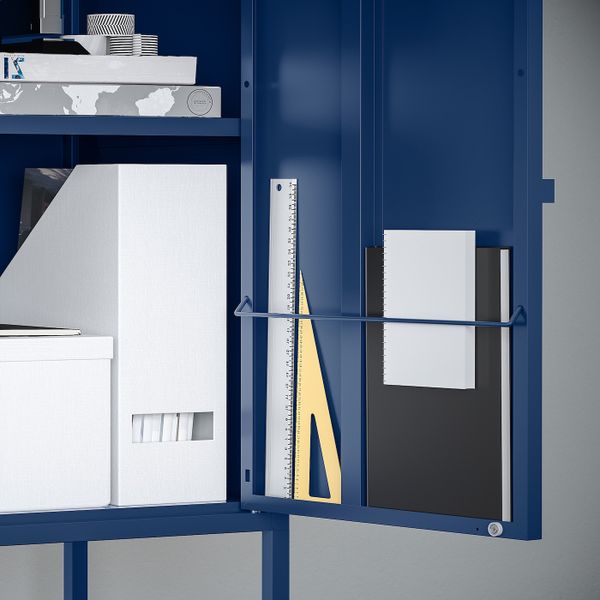 Шкаф, металлический/темно-синий 35x60 см IKEA ЛИКСГУЛЬТ 903.996.65 - фото 3