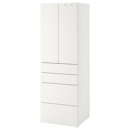 SMÅSTAD / PLATSA Гардероб - белый белый/с 4 ящиками 60x57x181 см