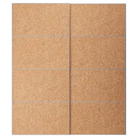 Пара раздвижных дверей, пробковый шпон 200x236 см IKEA КИРКЕНЕС 393.117.27
