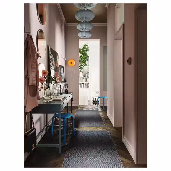 REGNSKUR Абажур для подвесн светильника - овал бирюзовый 52 см - фото 5