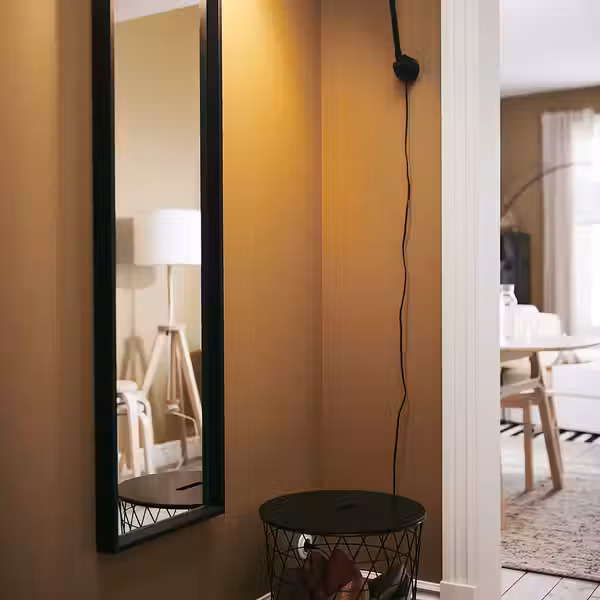 NISSEDAL Зеркало - чёрный 40x150 см - фото 5