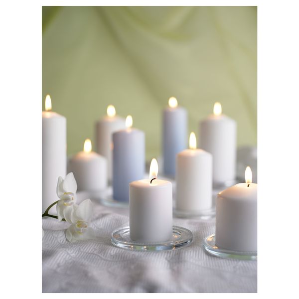 Неароматическая формовая свеча, 5 штуки ФЕНОМЕН, естественный - схема-чертеж с размерами