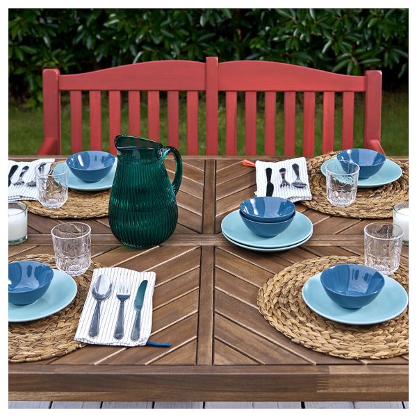 Садовая скамья со спинкой, красный IKEA PÄRONHOLMEN ПЭРОНХОЛЬМЕН 605.096.94 - фото 5