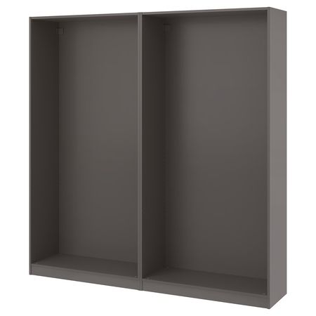 PAX 2 каркаса гардеробов - темно-серый 200x35x201 см