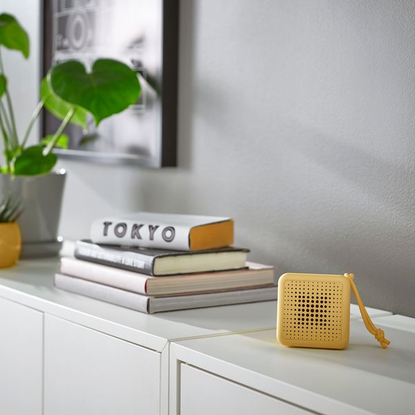 Портативный динамик bluetooth, водонепроницаемый, желтый IKEA VAPPEBY 205.225.84 - фото 5