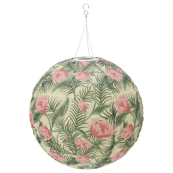 Подвесная светодиодная лампа, для сада/шаровидный цветок 45 см IKEA СОЛВИДЕН 604.516.69 - фото 1