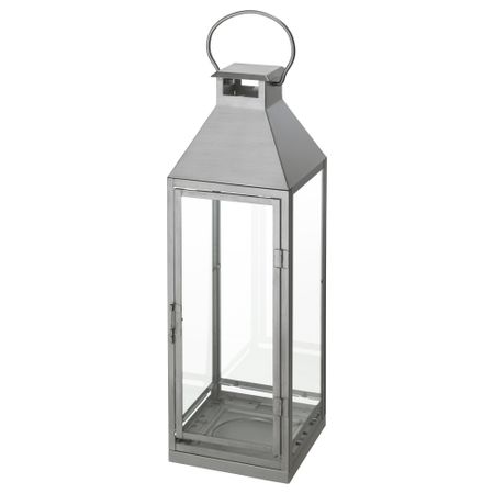 Фонарь для/формов свечи,д/дома/улицы ЛАГРАД, серебристый (58 см)