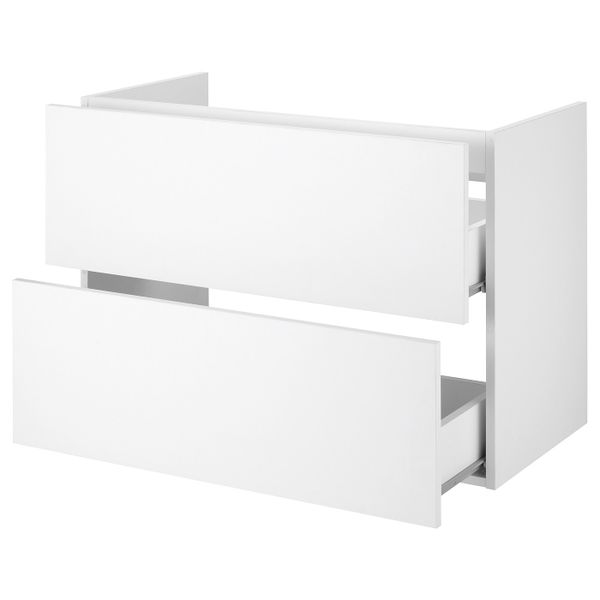 Шкаф под раковину с 2 ящиками, белый 80x40x60 см IKEA FISKÅN ФИСКОН 204.976.31 - фото 2