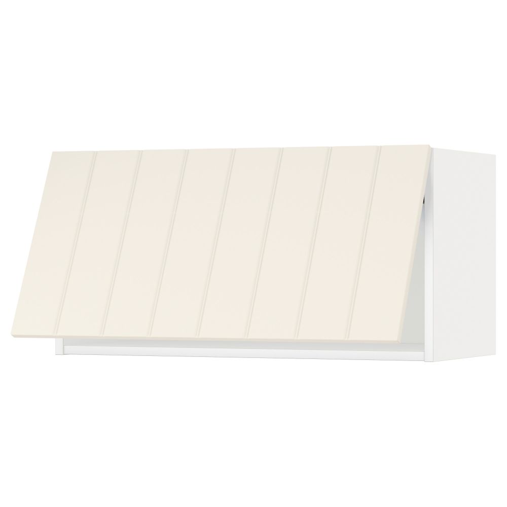 Горизонтальный навесной шкаф МЕТОД, белый, Хитарп белый с оттенком - схема-чертеж с размерами