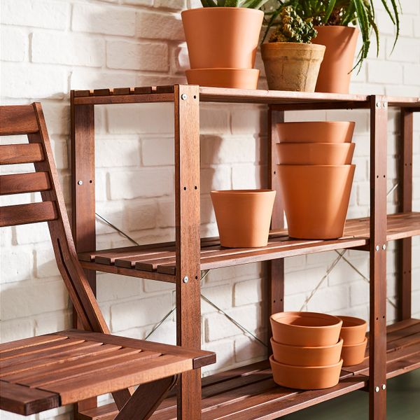 Стеллаж, для/сада, коричневая морилка 210x35x90 см IKEA TORDH ТУРД 893.164.97 - фото 3