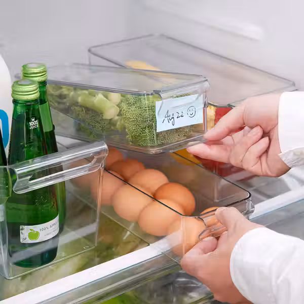 KLIPPKAKTUS КЛИППКАКТУС Контейнер для холодильника - прозрачный 32x10x8 см - фото 5