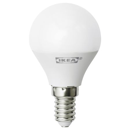 Светодиод E14 400 лм РИЭТ, шарообразный молочный