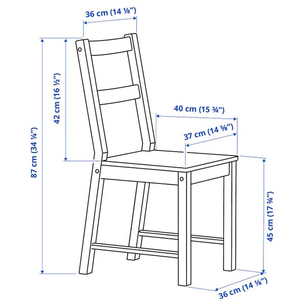 IKEA, дополнительный ракурс - схема-чертеж с размерами