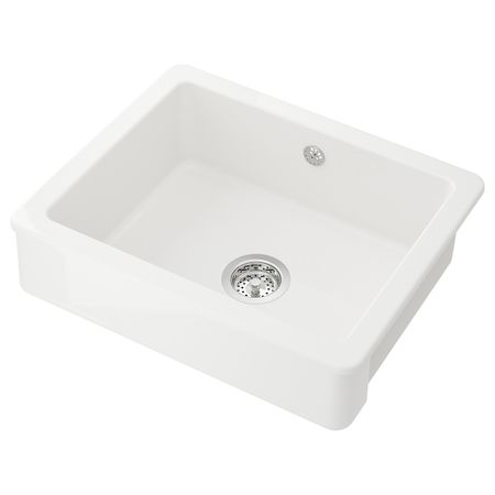 Мойка с видимой фронтальной стенкой, белый 62x48 см IKEA HAVSEN ХАВСЕН 292.537.18