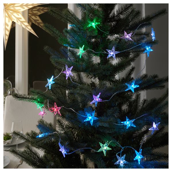 Гирлянда, 24 светодиода СТРОЛА, для сада, мигающий звезда - фото 2