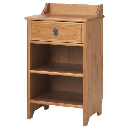 Тумба прикроватная ЛЕКСВИК, морилка,антик (41x33 см)