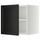 Верхний шкаф на холодильник, морозильник МЕТОД, белый, Лаксарби черно-коричневый