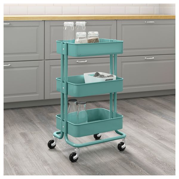 Тележка РОСКУГ, бирюзовый (35x45x78 см) - фото 2