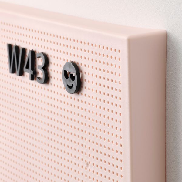 Перфорированная панель с буквами, розовый 30x40 см IKEA SVENSÅS СВЕНСОС 204.977.11 - схема-чертеж с размерами