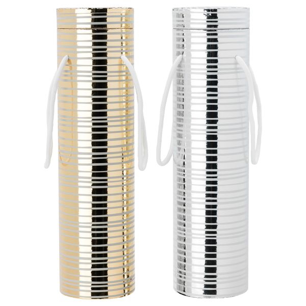 Коробка подарочная ВИНТЕР 2015, полоска, разные цвета (32 см) - схема-чертеж с размерами