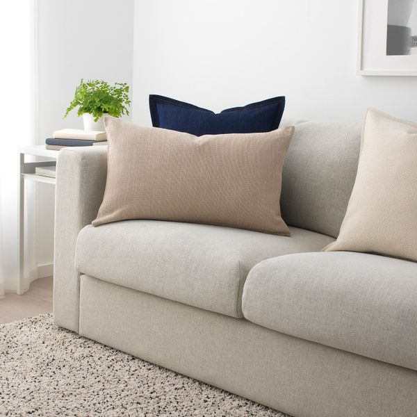 Чехол на подушку, бежевый 40x65 см IKEA HILLARED ХИЛЛАРЕД 804.438.24 - схема-чертеж с размерами