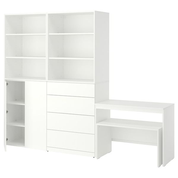 LASTARE Комбинация д/хранения - белый/стол 260x42x200 см - фото 1