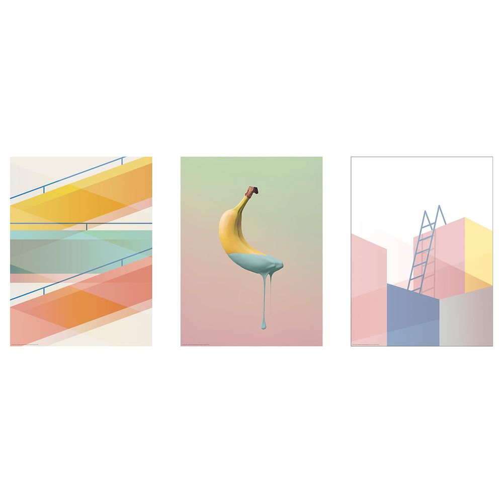 Постер, В пастельных тонах, 30x40 см IKEA БИЛЬД 704.481.86 - фото 1