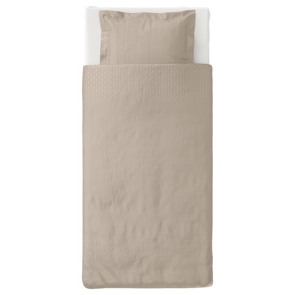 Пододеяльник и 1 наволочка ПРАКТВИВА, бежевый - схема-чертеж с размерами