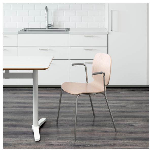 Легкое кресло СВЕН-БЕРТИЛЬ, береза, Дитмар хромированный - фото 2