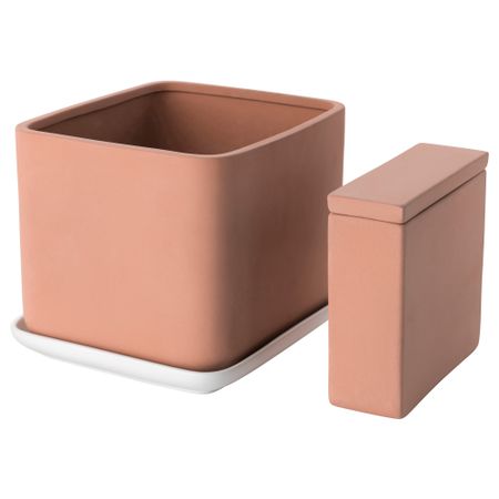Кашпо с самополивом, 4 предмета АНВЭНДБАР (18 см)