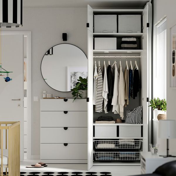 LASTARE Гардероб, комбинация - белый 160x62x237 см - фото 3